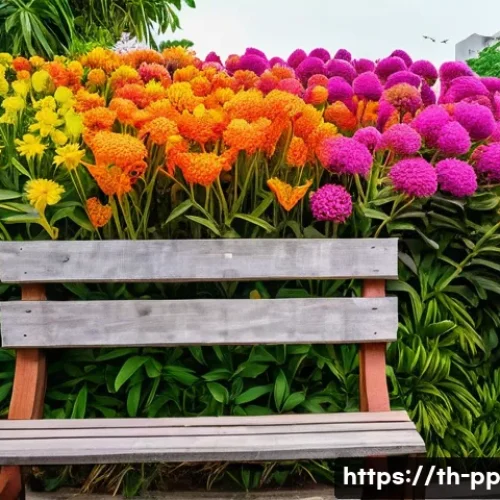 야생화 도시 정원 조성을 위한 기부 문화 - **Prompt 1: Urban Wildflower Oasis in Bangkok**
    "A breathtaking, vibrant wildflower garden flour...