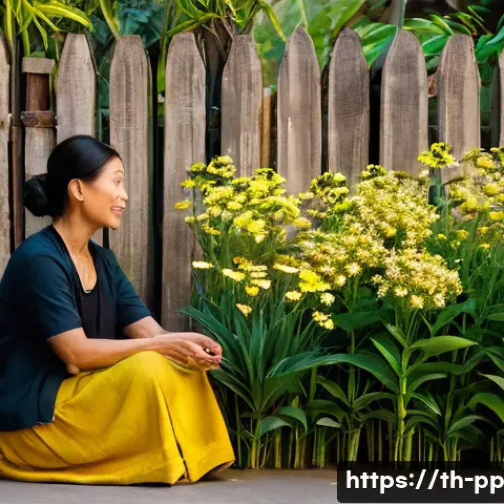 도시 공간에서 야생화의 교육적 가치 - **Prompt 1: Urban Wildflower Discovery**
    "A peaceful scene in urban Bangkok, Thailand, during go...