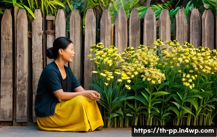 도시 공간에서 야생화의 교육적 가치 - **Prompt 1: Urban Wildflower Discovery**
    "A peaceful scene in urban Bangkok, Thailand, during go...